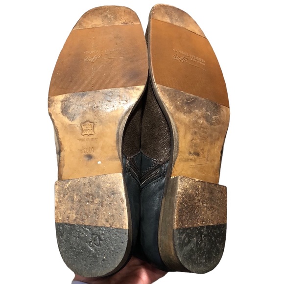 DONALD J. PLINER | Womens Black Leather Brown Suede Gale Knee High Boots size 10 - Picture 7 of 16